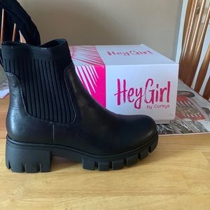 Corkys Black Booties size 9
